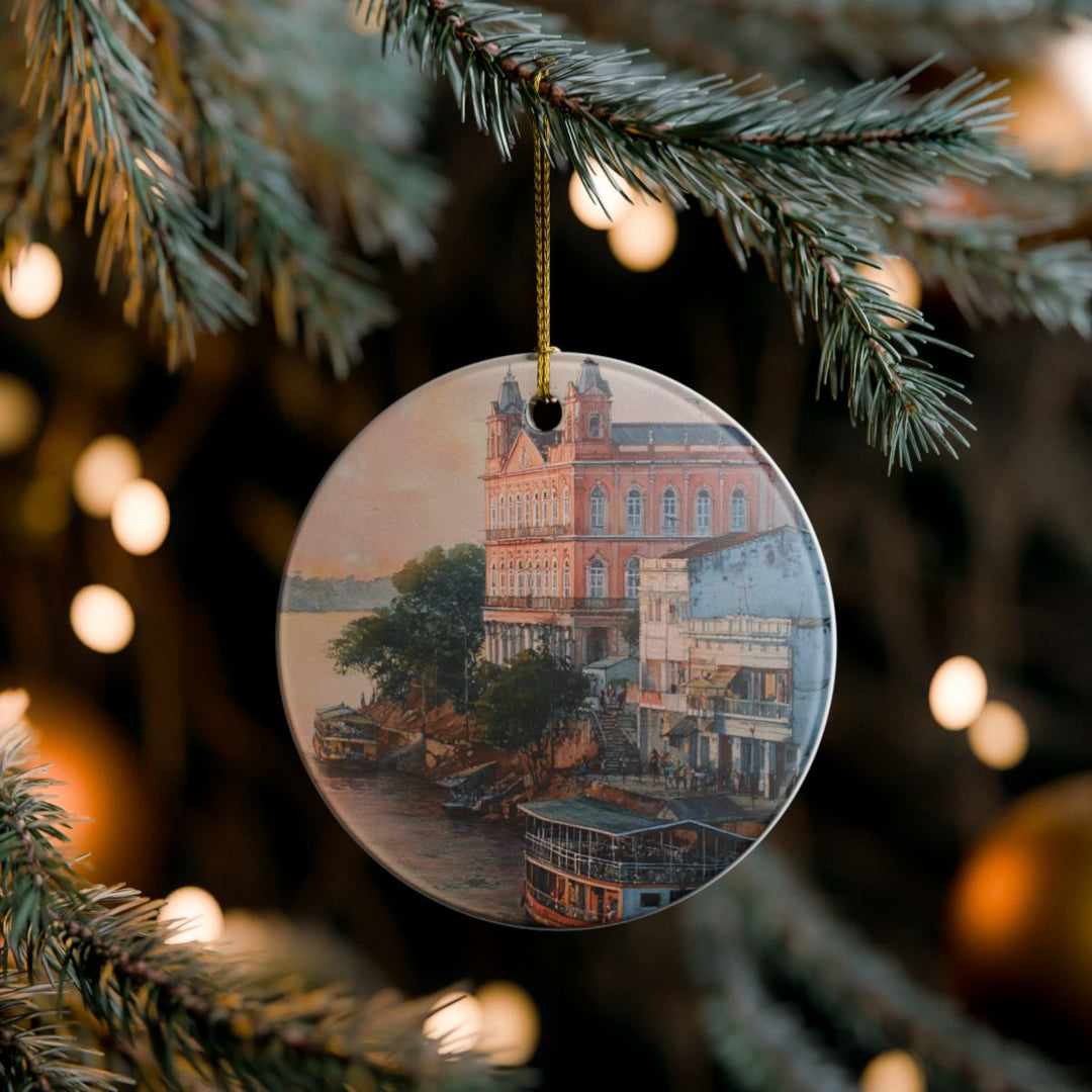 Manaus Brazil Ornament: Unique Manaus Souvenir, Manaus Brazil Xmas Decor, and Authentic Manaus Gift