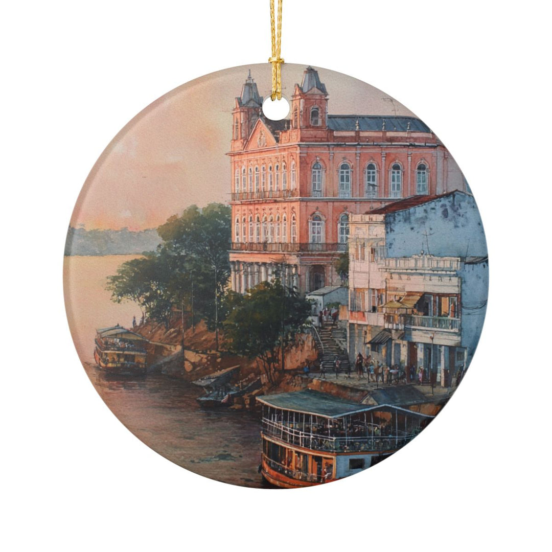 Manaus Brazil Ornament: Unique Manaus Souvenir, Manaus Brazil Xmas Decor, and Authentic Manaus Gift