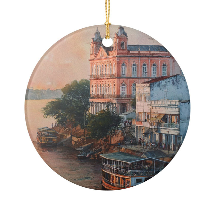 Manaus Brazil Ornament: Unique Manaus Souvenir, Manaus Brazil Xmas Decor, and Authentic Manaus Gift