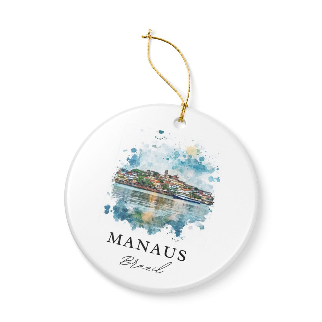 Manaus Brazil Ornament: Unique Manaus Souvenir, Manaus Brazil Xmas Decor, and Authentic Manaus Gift