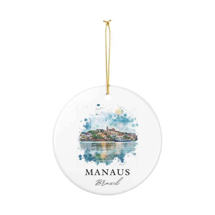 Manaus Brazil Ornament: Unique Manaus Souvenir, Manaus Brazil Xmas Decor, and Authentic Manaus Gift