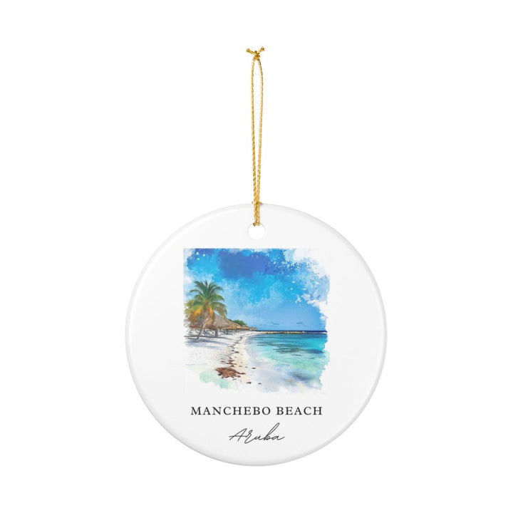 Manchebo Beach Ornament: Unique Manchebo Beach Souvenir, Manchebo Beach Xmas Decor, and Authentic Manchebo Beach Gift