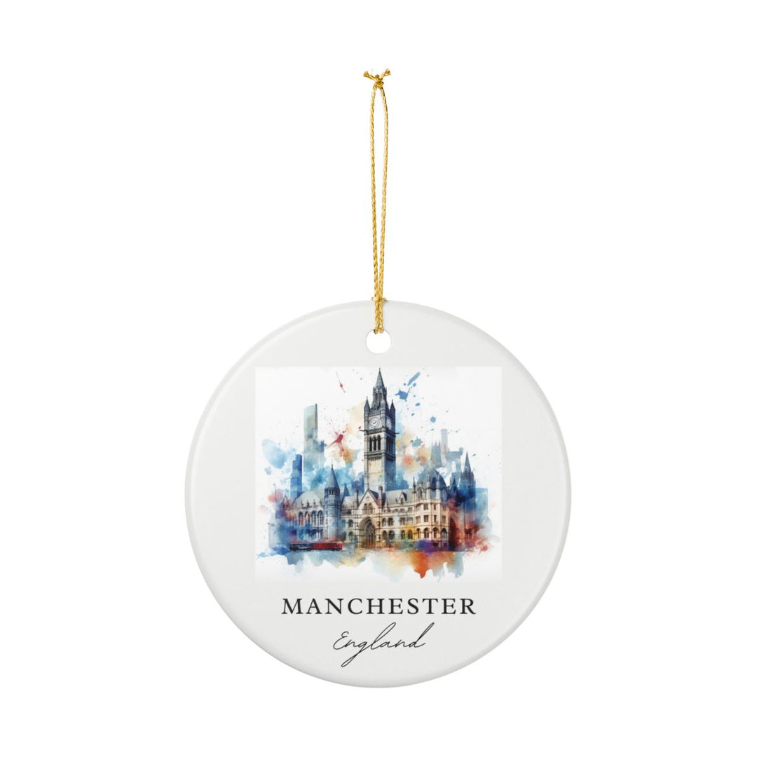 Manchester England Ornament: Unique Manchester England Souvenir, Manchester England Xmas Decor, and Authentic Manchester England Gift