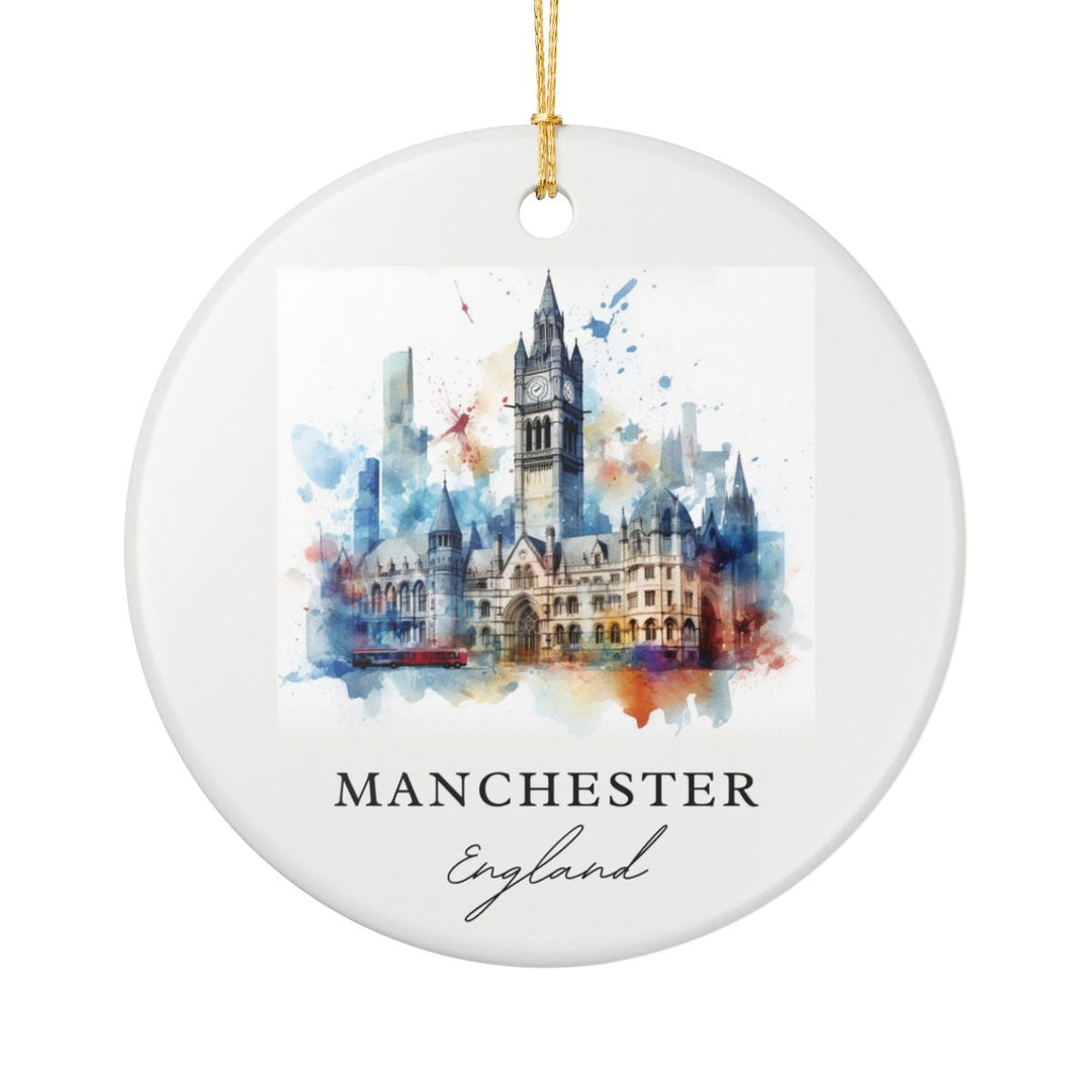 Manchester England Ornament: Unique Manchester England Souvenir, Manchester England Xmas Decor, and Authentic Manchester England Gift