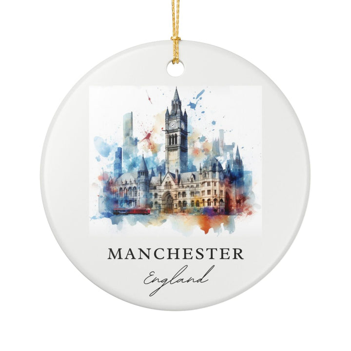 Manchester England Ornament: Unique Manchester England Souvenir, Manchester England Xmas Decor, and Authentic Manchester England Gift