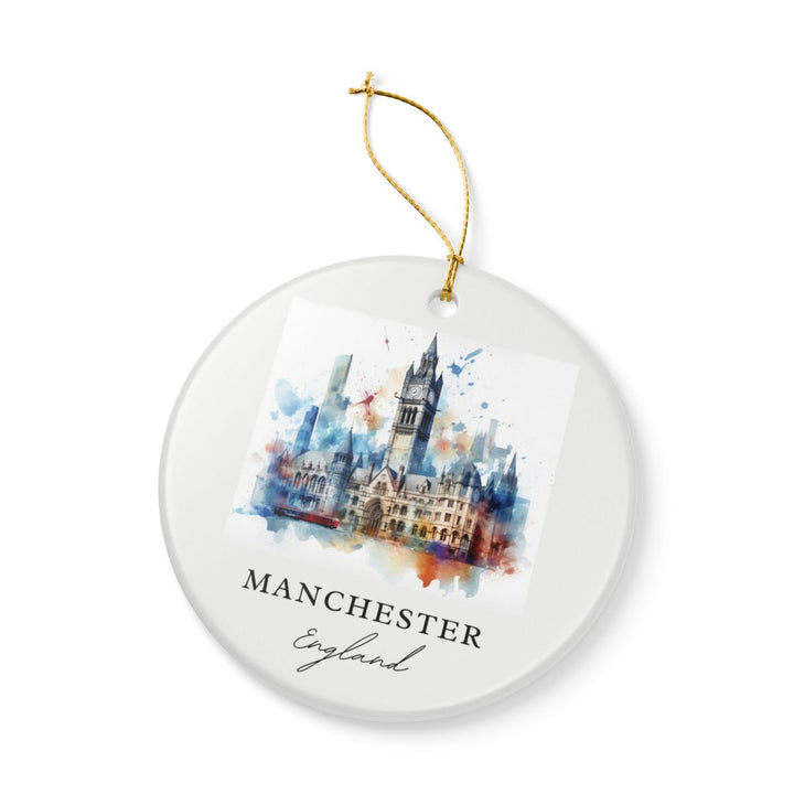 Manchester England Ornament: Unique Manchester England Souvenir, Manchester England Xmas Decor, and Authentic Manchester England Gift