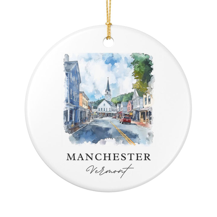 Manchester Vermont USA Ornament | Christmas Travel Souvenir Gift