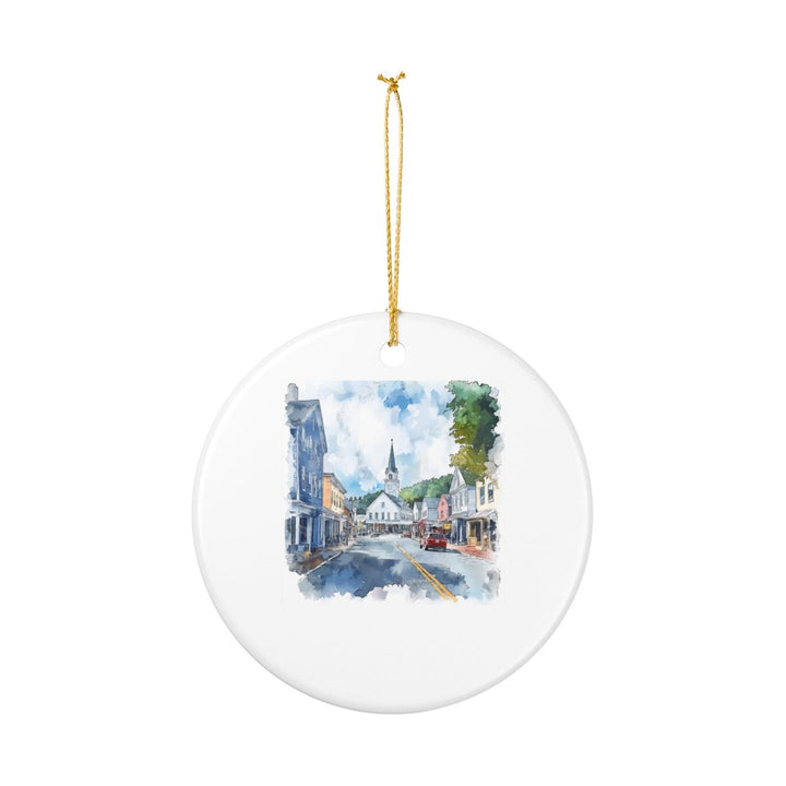 Manchester Vermont USA Ornament: Unique Manchester Souvenir, Manchester Vermont Xmas Decor, and Authentic Manchester Gift