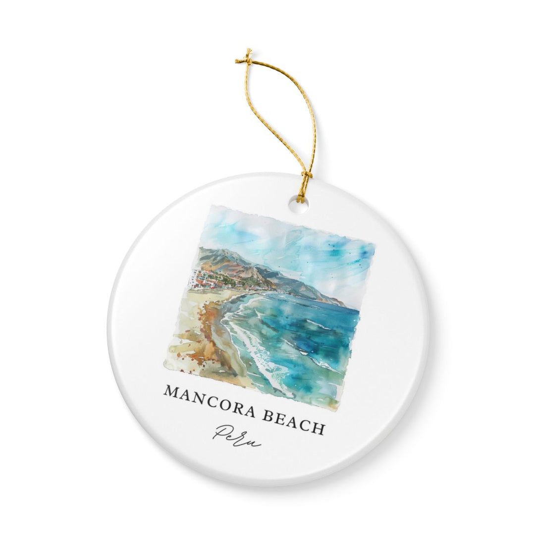 Mancora Peru Ornament: Unique Mancora Souvenir, Mancora Peru Xmas Decor, and Authentic Mancora Gift