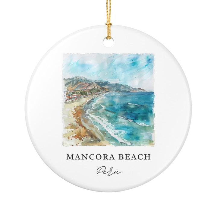Mancora Peru Ornament: Unique Mancora Souvenir, Mancora Peru Xmas Decor, and Authentic Mancora Gift
