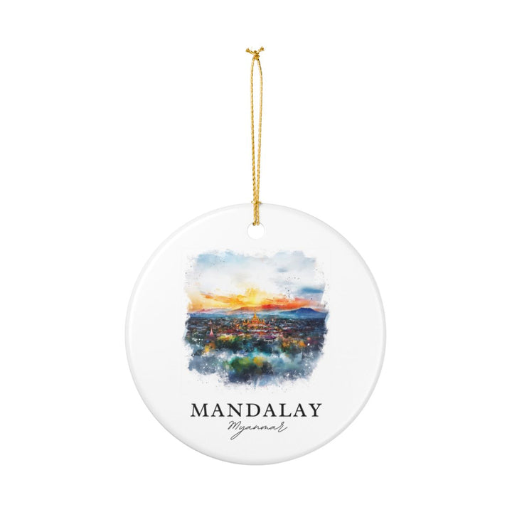 Mandalay Myanmar Ornament: Unique Mandalay Myanmar Souvenir, Mandalay Myanmar Xmas Decor, and Authentic Mandalay Myanmar Gift