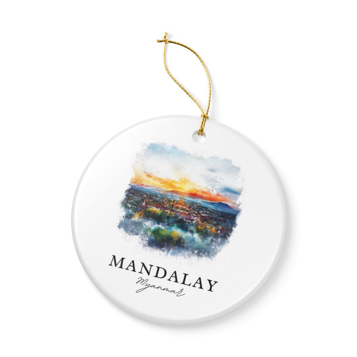 Mandalay Myanmar Ornament: Unique Mandalay Myanmar Souvenir, Mandalay Myanmar Xmas Decor, and Authentic Mandalay Myanmar Gift