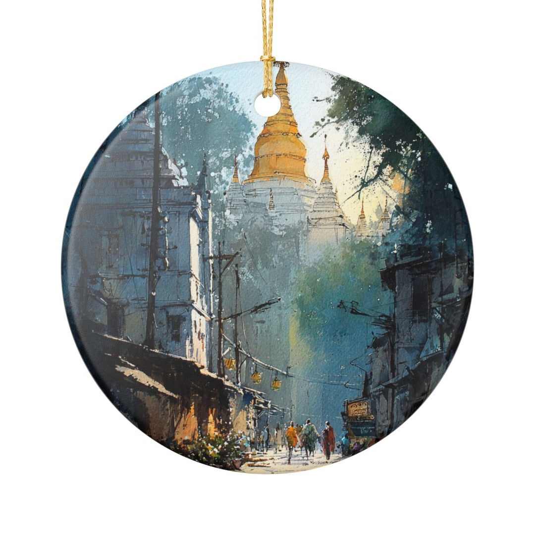 Mandalay Myanmar Ornament: Unique Mandalay Myanmar Souvenir, Mandalay Myanmar Xmas Decor, and Authentic Mandalay Myanmar Gift