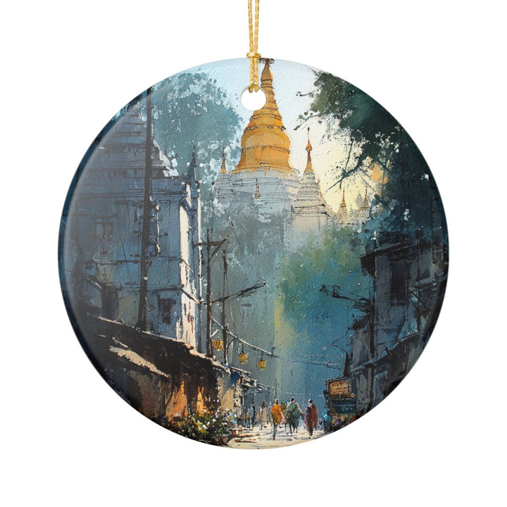Mandalay Myanmar Ornament: Unique Mandalay Myanmar Souvenir, Mandalay Myanmar Xmas Decor, and Authentic Mandalay Myanmar Gift