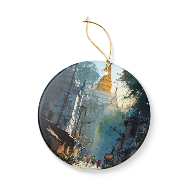 Mandalay Myanmar Ornament: Unique Mandalay Myanmar Souvenir, Mandalay Myanmar Xmas Decor, and Authentic Mandalay Myanmar Gift