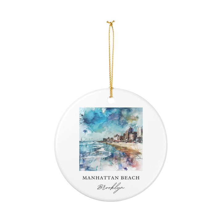 Manhattan Beach USA Ornament: Unique Manhattan Beach Souvenir, Manhattan Beach USA Xmas Decor, and Authentic Manhattan Beach Gift