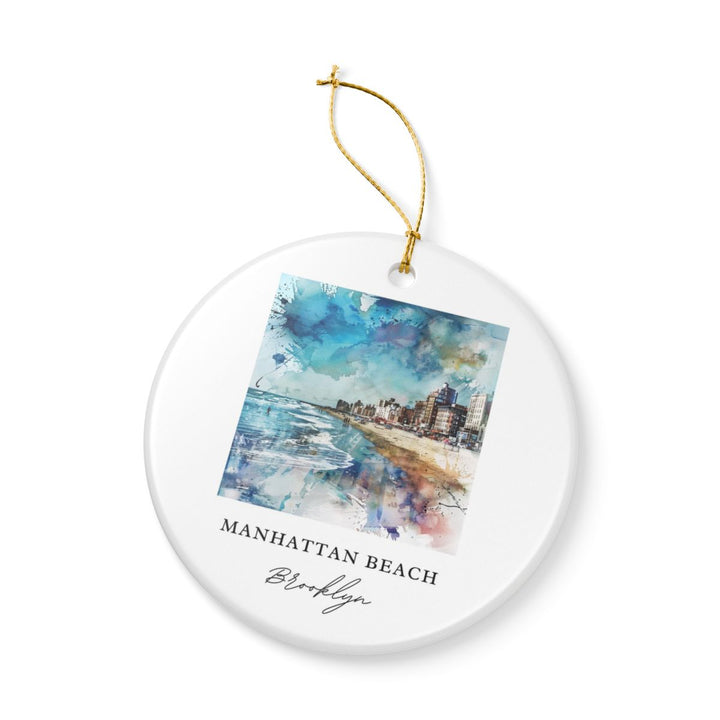 Manhattan Beach USA Ornament: Unique Manhattan Beach Souvenir, Manhattan Beach USA Xmas Decor, and Authentic Manhattan Beach Gift