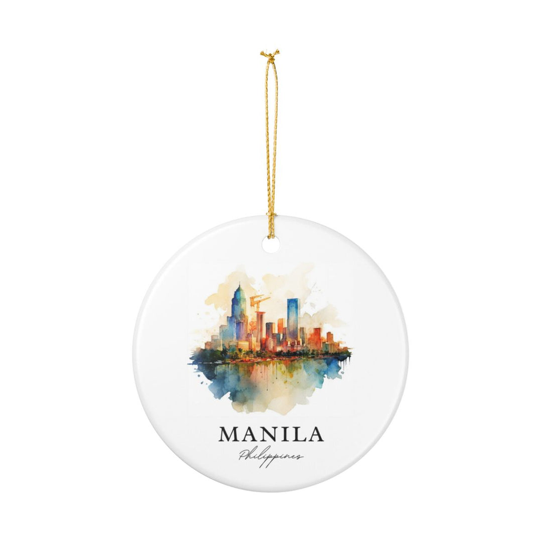 Manila Philippines Ornament: Unique Manila Souvenir, Manila Philippines Xmas Decor, and Authentic Manila Gift