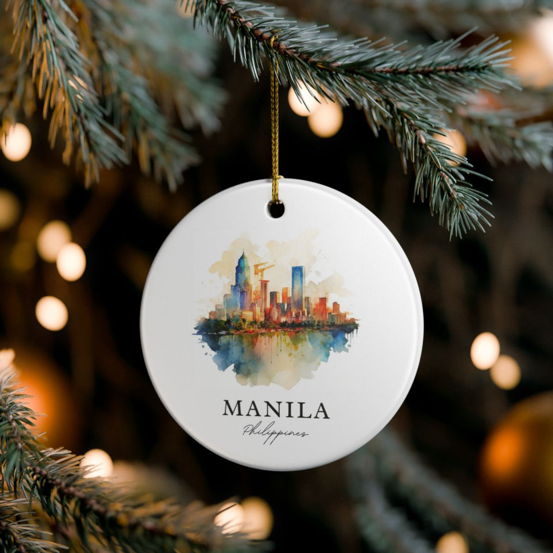 Manila Philippines Ornament: Unique Manila Souvenir, Manila Philippines Xmas Decor, and Authentic Manila Gift