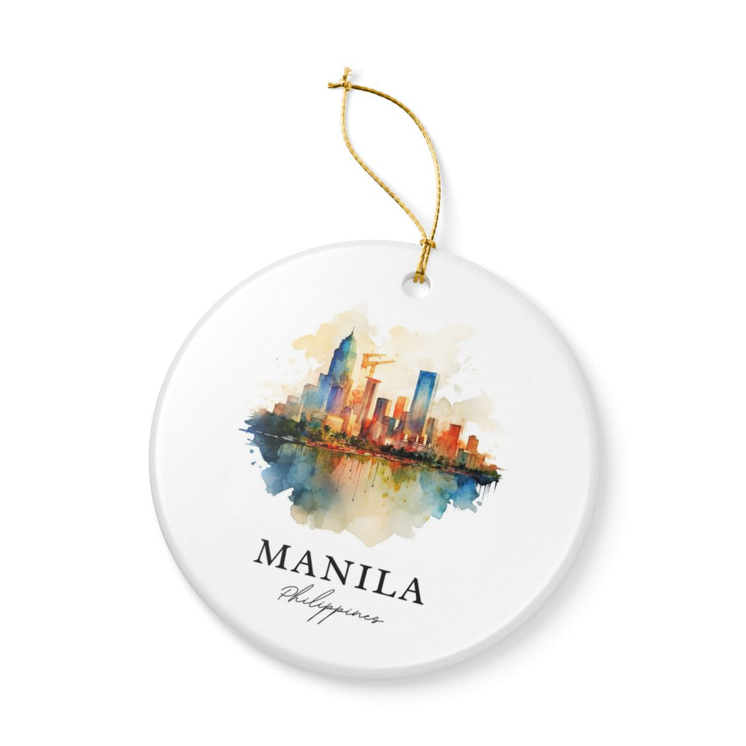 Manila Philippines Ornament: Unique Manila Souvenir, Manila Philippines Xmas Decor, and Authentic Manila Gift