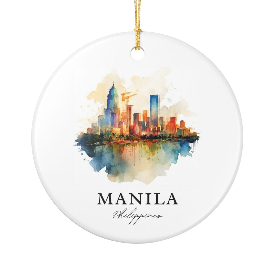 Manila Philippines Ornament: Unique Manila Souvenir, Manila Philippines Xmas Decor, and Authentic Manila Gift
