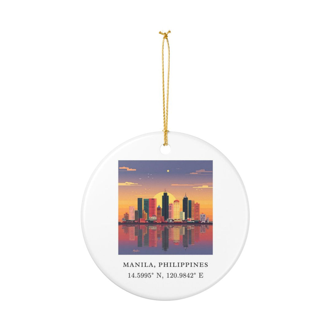Manila Philippines Ornament: Unique Manila Souvenir, Manila Philippines Xmas Decor, and Authentic Manila Gift