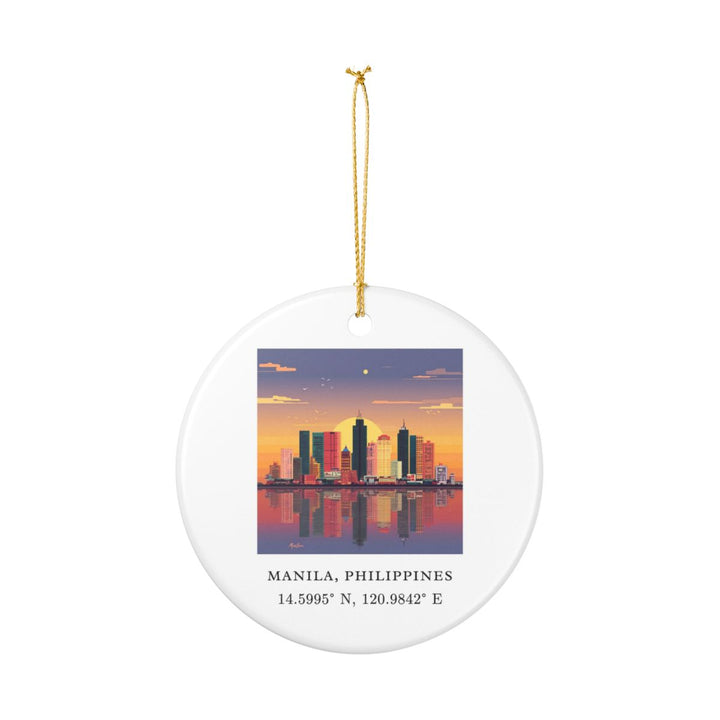 Manila Philippines Ornament: Unique Manila Souvenir, Manila Philippines Xmas Decor, and Authentic Manila Gift
