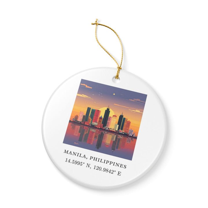 Manila Philippines Ornament: Unique Manila Souvenir, Manila Philippines Xmas Decor, and Authentic Manila Gift