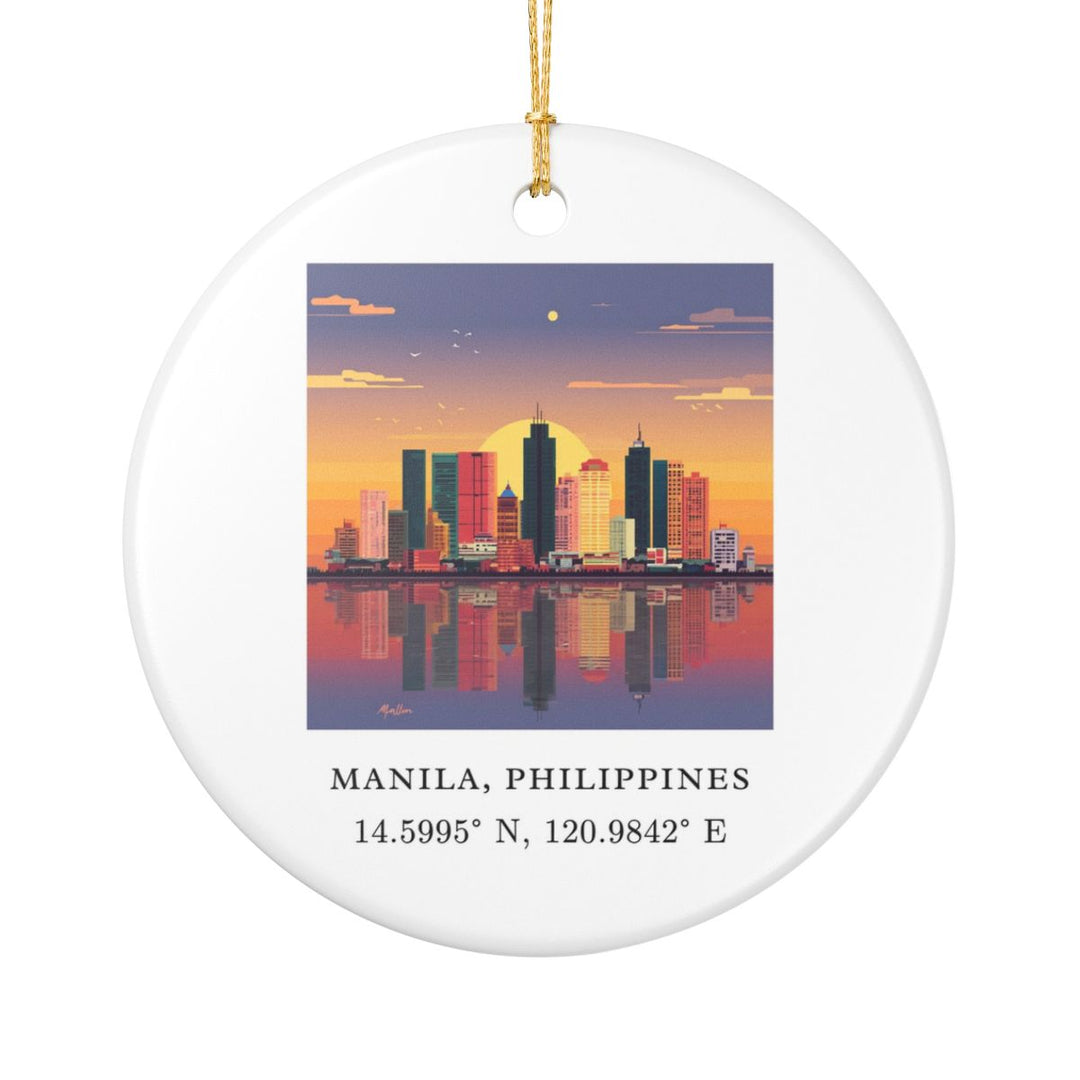 Manila Philippines Ornament: Unique Manila Souvenir, Manila Philippines Xmas Decor, and Authentic Manila Gift