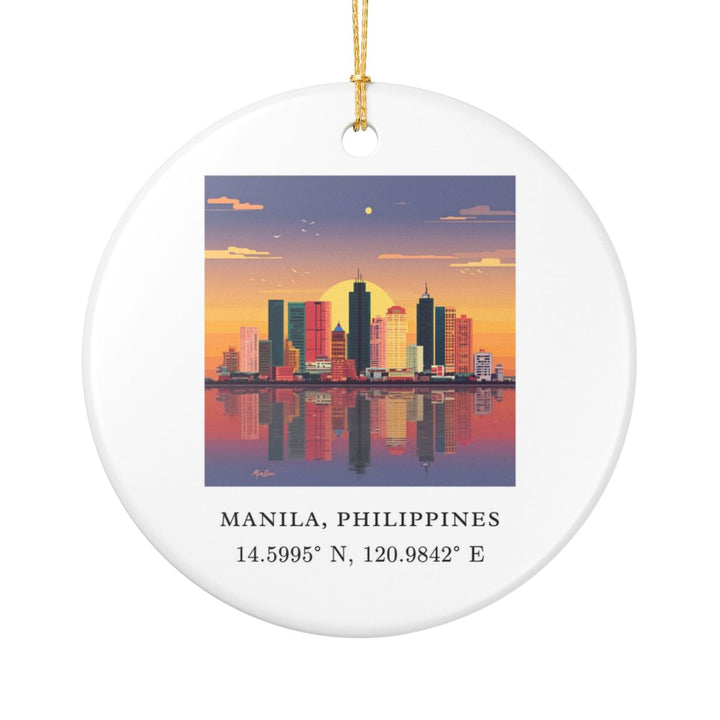 Manila Philippines Ornament: Unique Manila Souvenir, Manila Philippines Xmas Decor, and Authentic Manila Gift