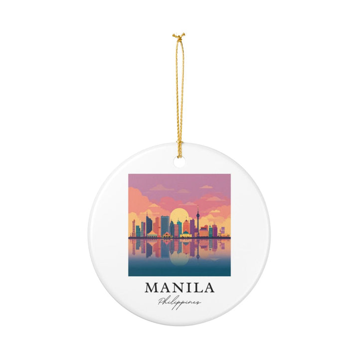 Manila Philippines Ornament: Unique Manila Souvenir, Manila Philippines Xmas Decor, and Authentic Manila Gift