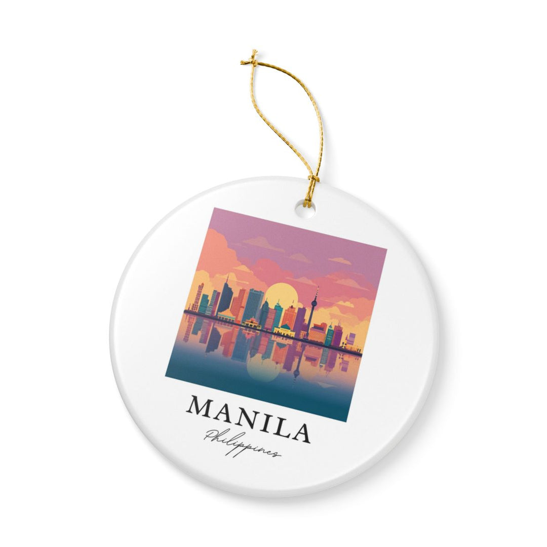 Manila Philippines Ornament: Unique Manila Souvenir, Manila Philippines Xmas Decor, and Authentic Manila Gift