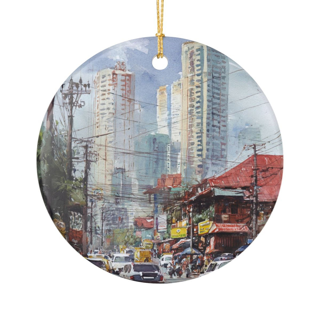 Manila Philippines Ornament: Unique Manila Souvenir, Manila Philippines Xmas Decor, and Authentic Manila Gift
