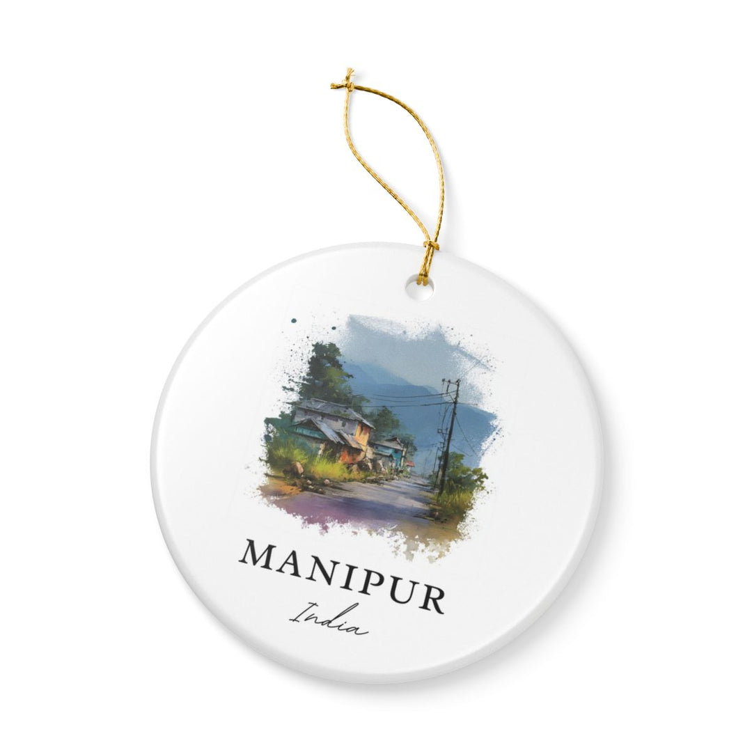 Manipur India Ornament: Unique Manipur Souvenir, Manipur India Xmas Decor, and Authentic Manipur Gift