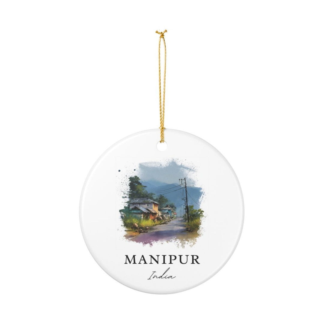 Manipur India Ornament: Unique Manipur Souvenir, Manipur India Xmas Decor, and Authentic Manipur Gift