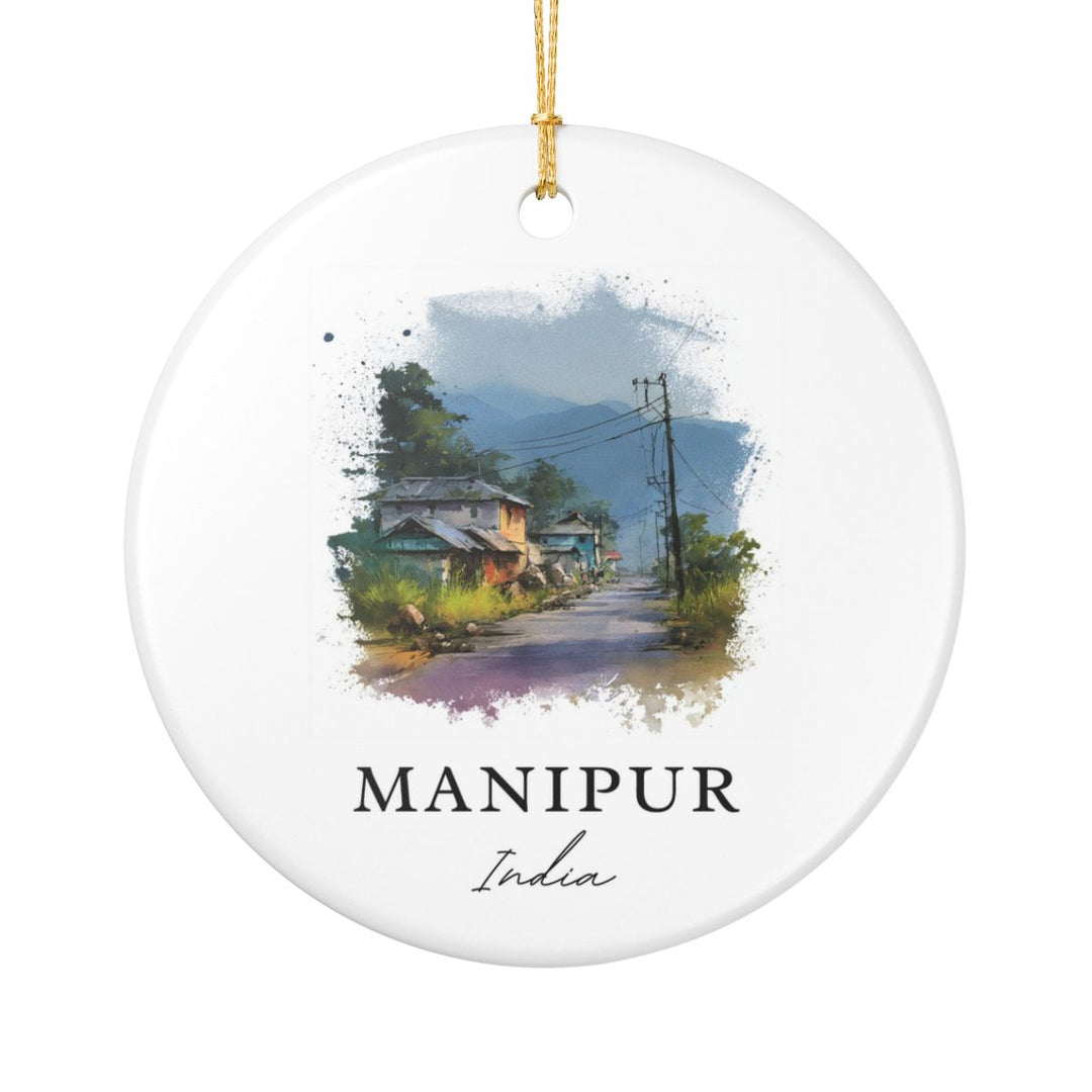 Manipur India Ornament: Unique Manipur Souvenir, Manipur India Xmas Decor, and Authentic Manipur Gift
