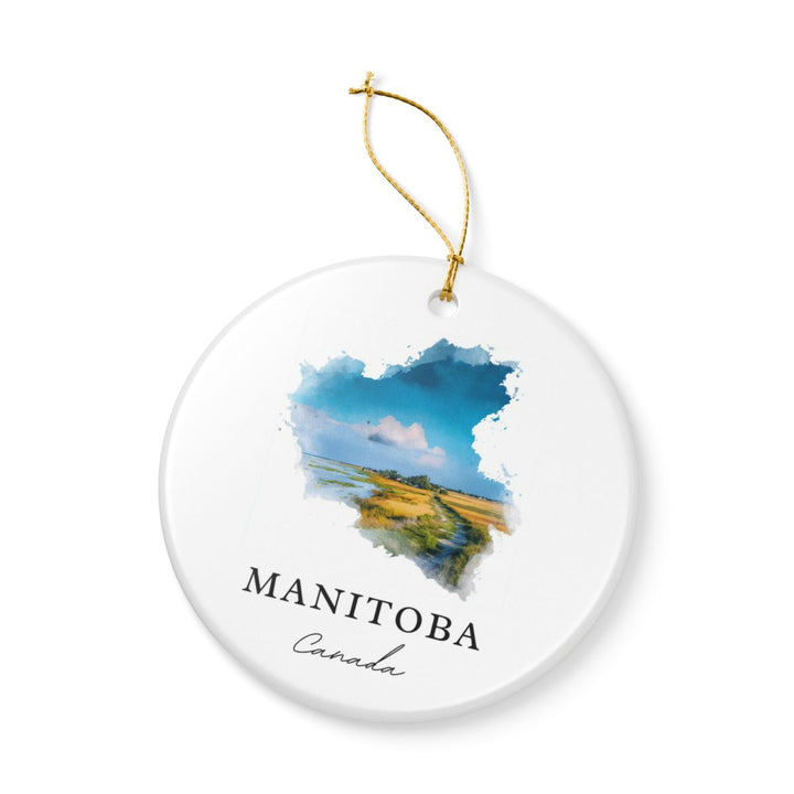 Manitoba Canada Ornament: Unique Manitoba Souvenir, Manitoba Canada Xmas Decor, and Authentic Manitoba Gift