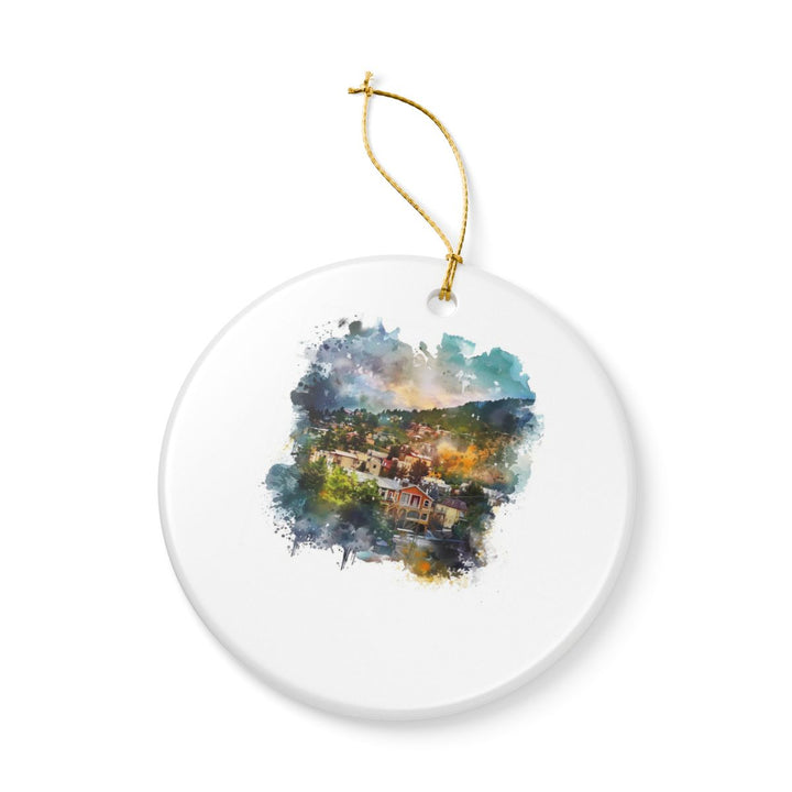 Manitou Springs Ornament: Unique Manitou Springs Souvenir, Manitou Springs Xmas Decor, and Authentic Manitou Springs Gift