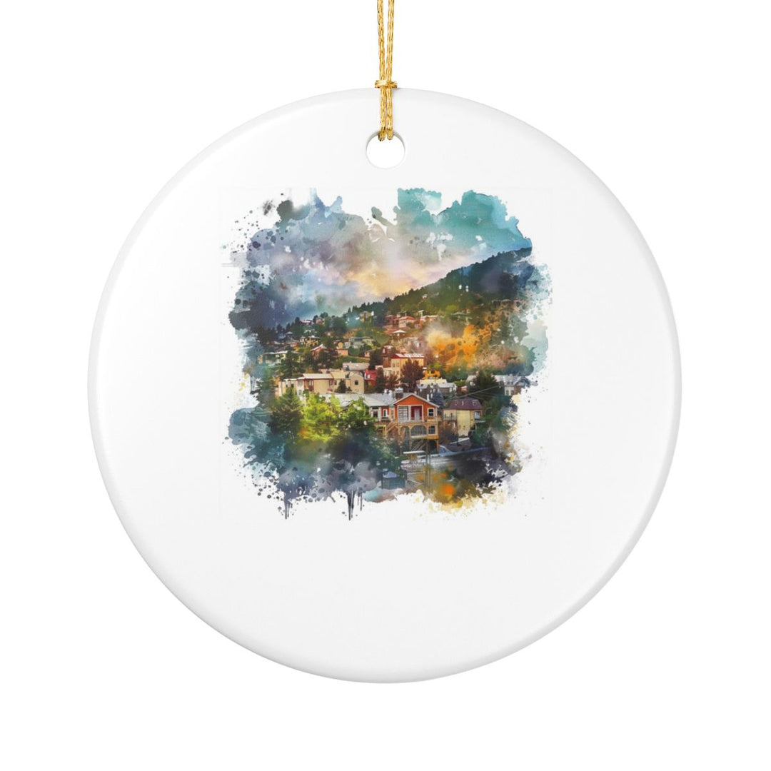 Manitou Springs Ornament: Unique Manitou Springs Souvenir, Manitou Springs Xmas Decor, and Authentic Manitou Springs Gift