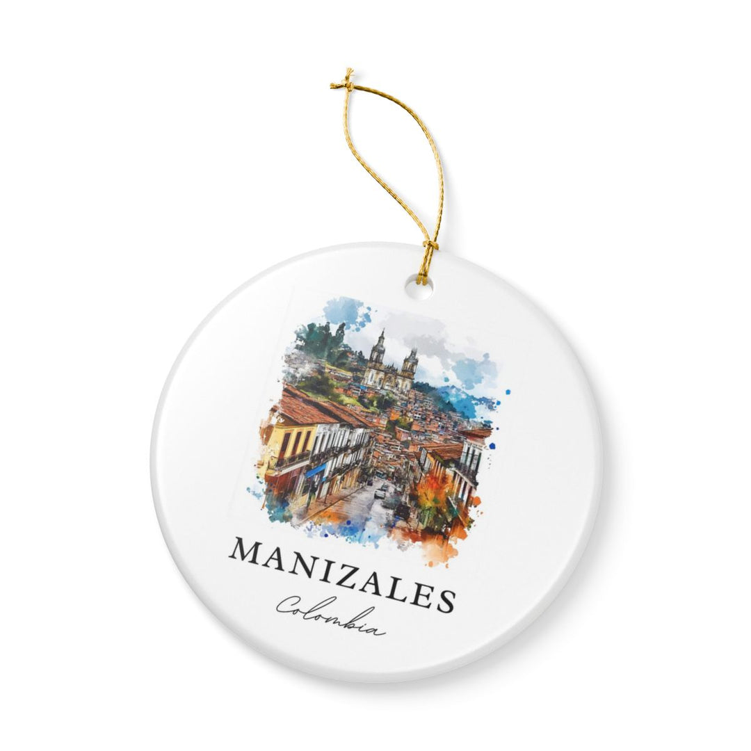 Manizales Colombia Ornament: Unique Manizales Souvenir, Manizales Colombia Xmas Decor, and Authentic Manizales Gift