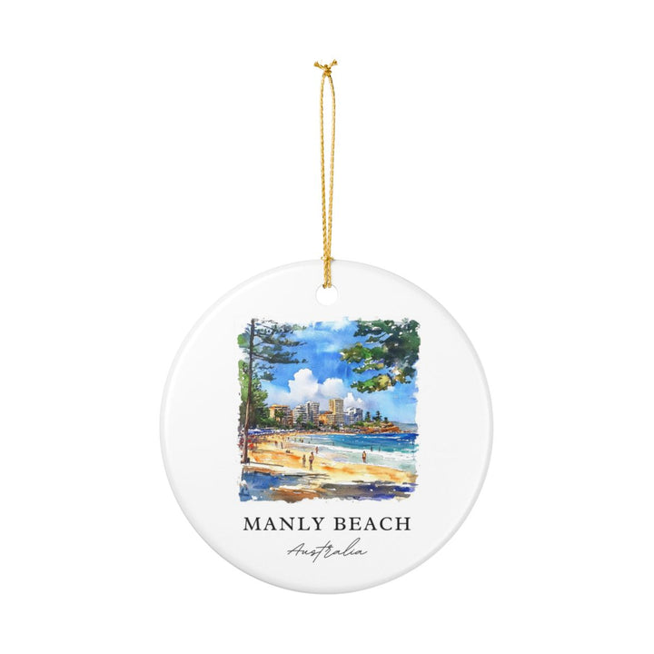 Manly Beach Ornament: Unique Manly Beach Souvenir, Manly Beach Xmas Decor, and Authentic Manly Beach Gift
