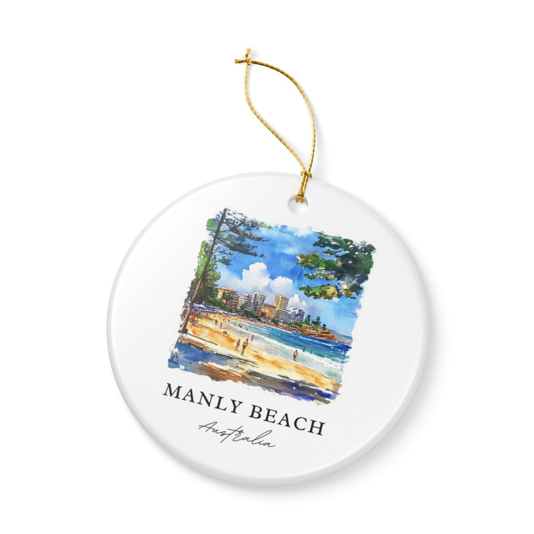 Manly Beach Ornament: Unique Manly Beach Souvenir, Manly Beach Xmas Decor, and Authentic Manly Beach Gift