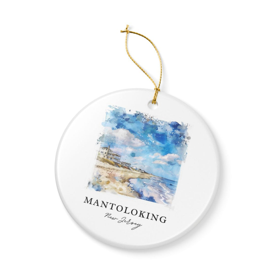 Mantoloking New Jersey Ornament: Unique Mantoloking Souvenir, Mantoloking New Jersey Xmas Decor, and Authentic Mantoloking Gift
