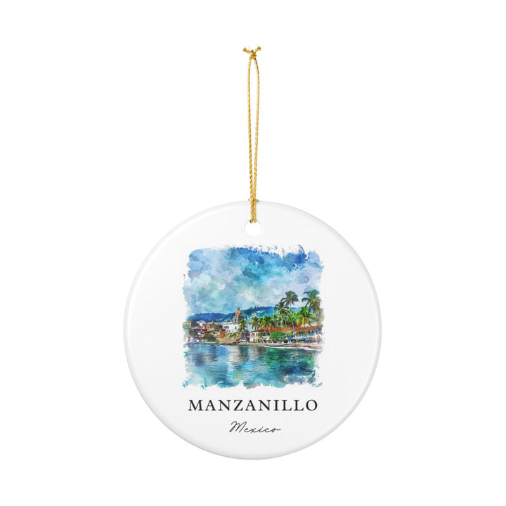Manzanillo Mexico Ornament: Unique Manzanillo Mexico Souvenir, Manzanillo Mexico Xmas Decor, and Authentic Manzanillo Mexico Gift