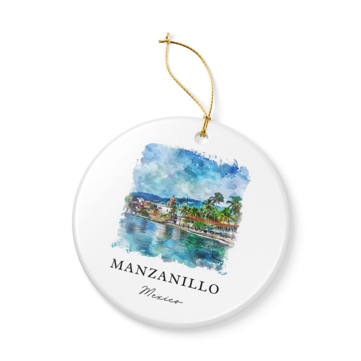 Manzanillo Mexico Ornament: Unique Manzanillo Mexico Souvenir, Manzanillo Mexico Xmas Decor, and Authentic Manzanillo Mexico Gift
