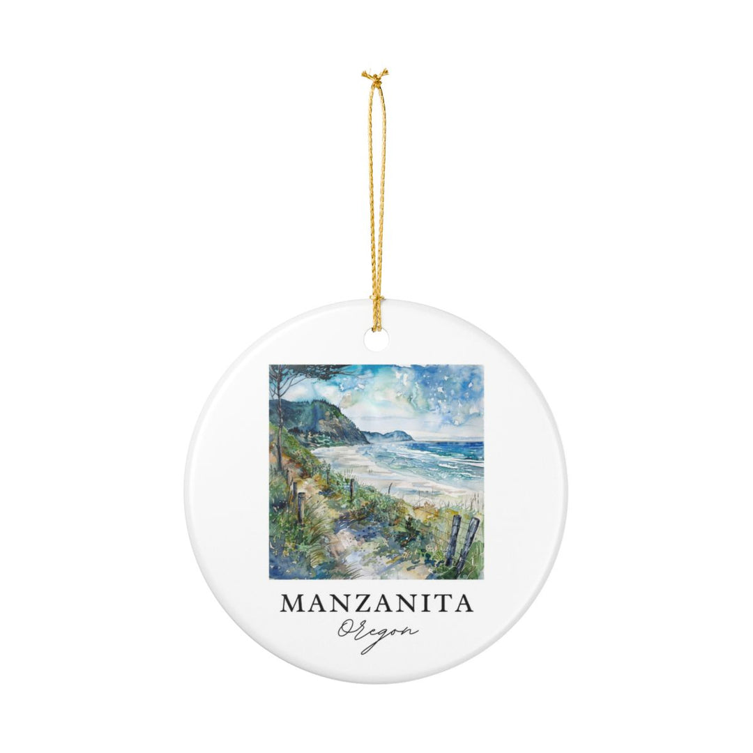 Manzanita Oregon Ornament: Unique Manzanita Souvenir, Manzanita Oregon Xmas Decor, and Authentic Manzanita Gift