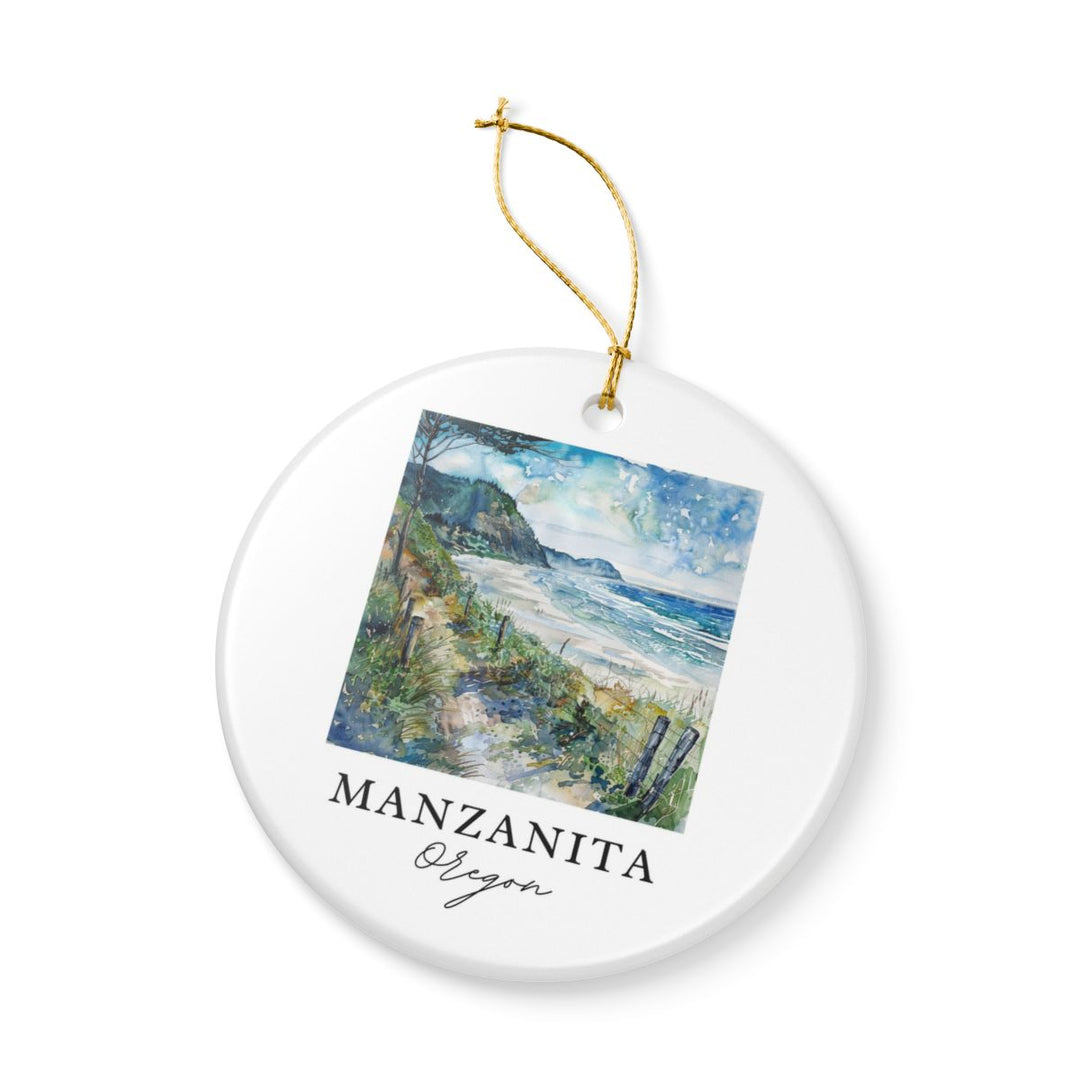 Manzanita Oregon Ornament: Unique Manzanita Souvenir, Manzanita Oregon Xmas Decor, and Authentic Manzanita Gift