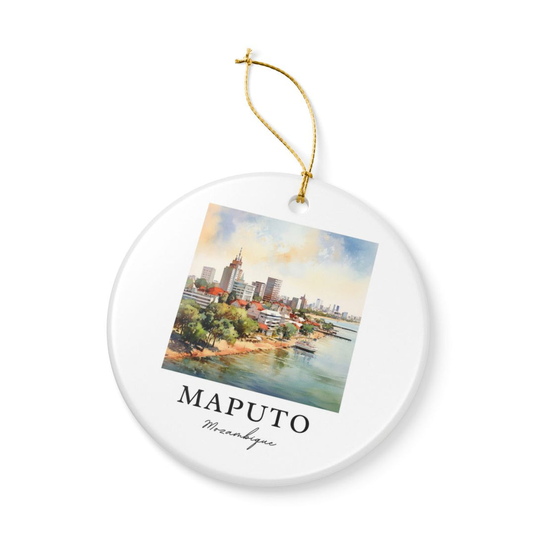 Maputo Ornament: Unique Maputo Souvenir, Maputo Xmas Decor, and Authentic Maputo Gift