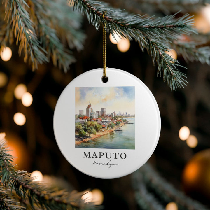 Maputo Ornament: Unique Maputo Souvenir, Maputo Xmas Decor, and Authentic Maputo Gift