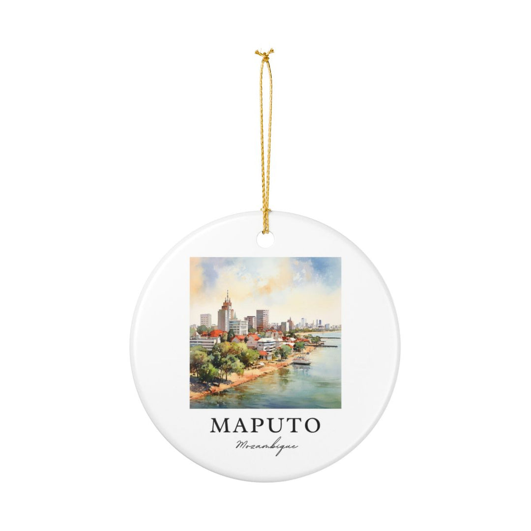 Maputo Ornament: Unique Maputo Souvenir, Maputo Xmas Decor, and Authentic Maputo Gift